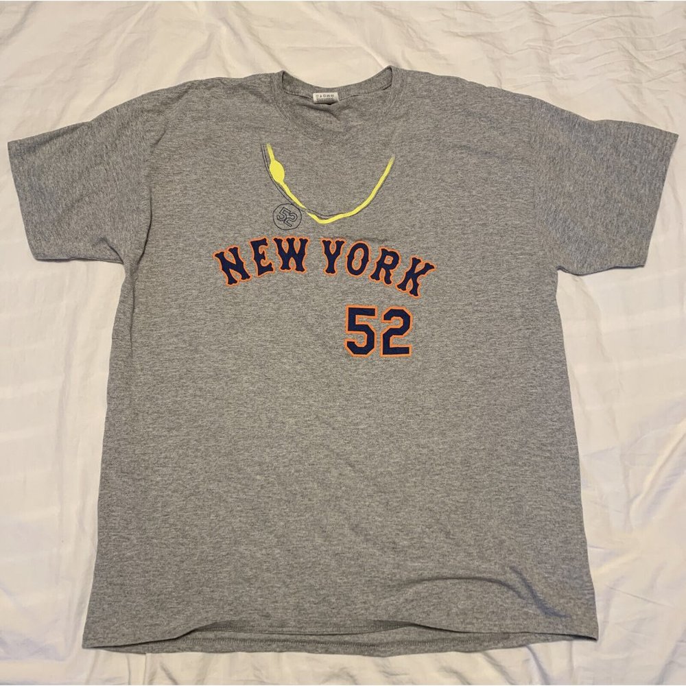 New York Mets T Shirt Dunkin Donuts (MLB Gold Chain #52 Men’s XL)